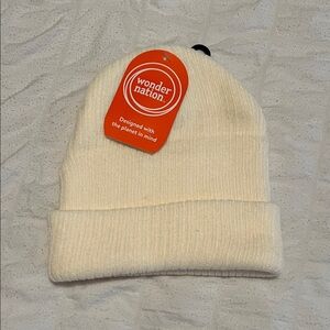 Toddler Cream Winter Snow Soft Beanie Hat